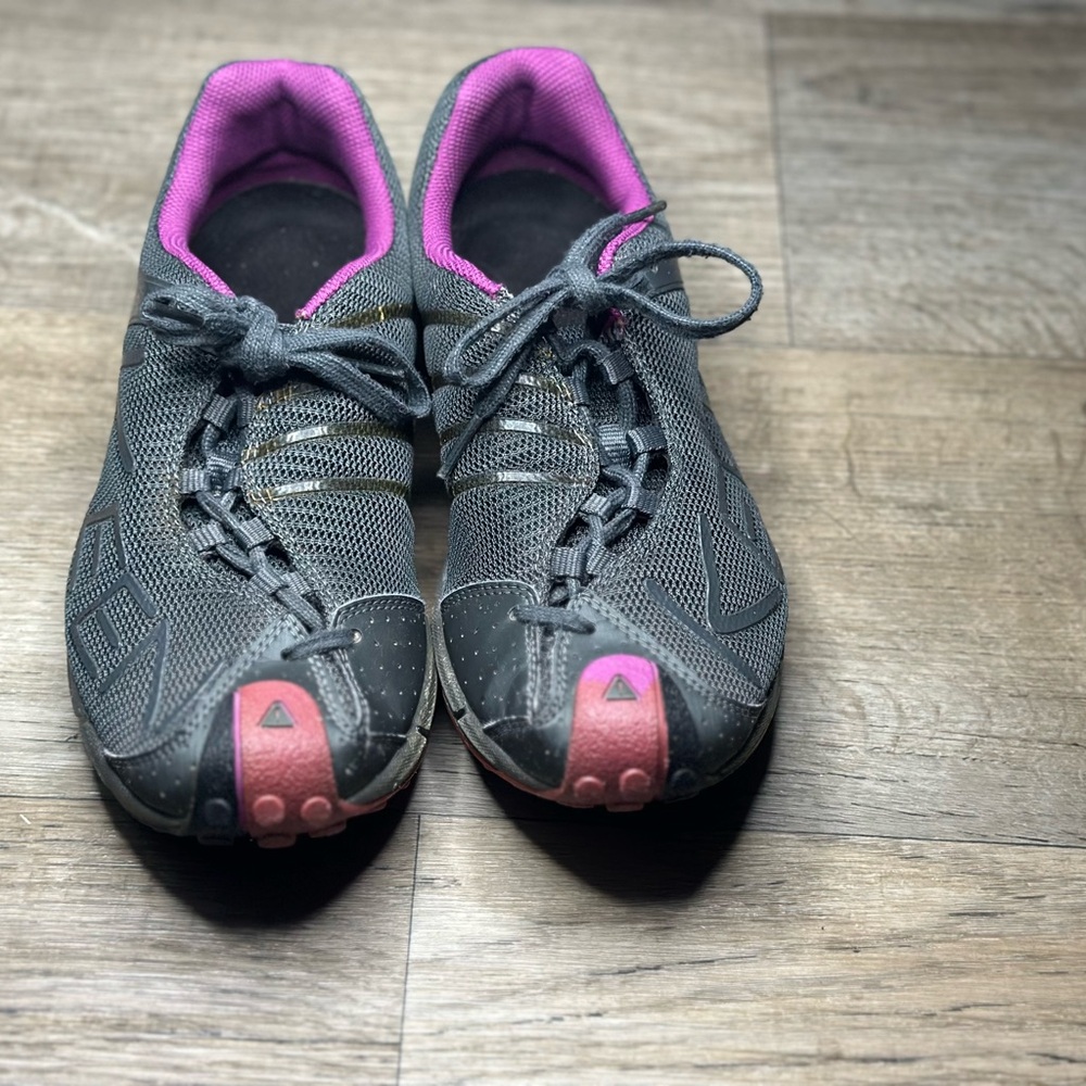 Women's Gray and Pink Athletic Shoes